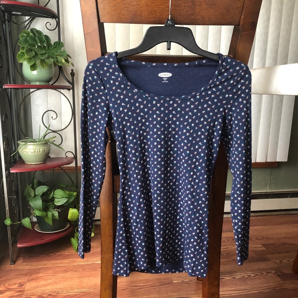 Old Navy Slim Fit Rib-Knit Long Sleeve